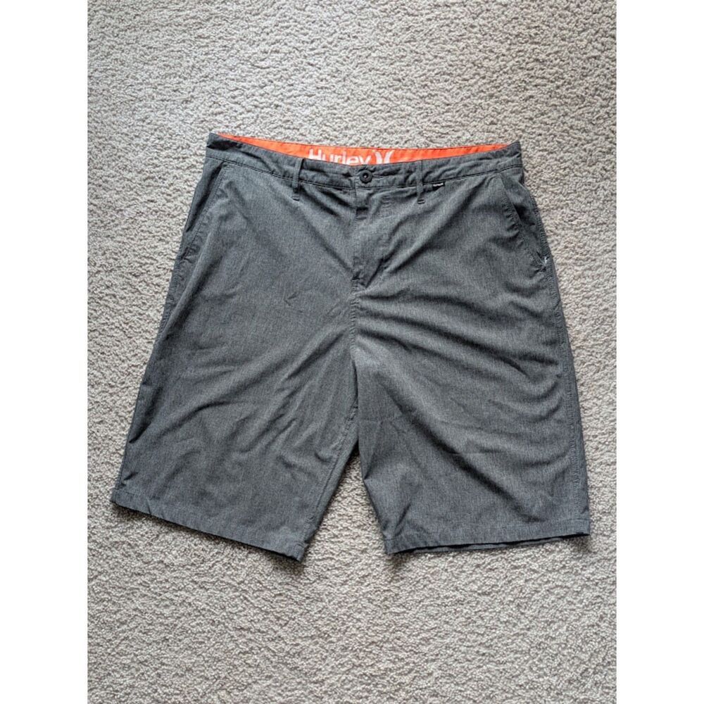 Hurley Gray Phantom Men's Swim Trunks Shorts Sz 36